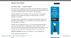 Desktop Screenshot of malenypainrelief.wordpress.com