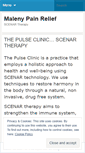 Mobile Screenshot of malenypainrelief.wordpress.com