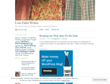 Tablet Screenshot of lisazahnwrites.wordpress.com