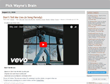 Tablet Screenshot of pickwaynesbrain.wordpress.com