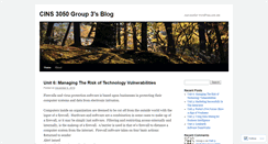 Desktop Screenshot of cins3050group3.wordpress.com