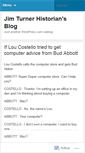 Mobile Screenshot of jimturnerhistorian.wordpress.com
