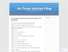 Tablet Screenshot of jimturnerhistorian.wordpress.com