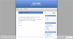 Desktop Screenshot of dzcore.wordpress.com