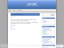 Tablet Screenshot of dzcore.wordpress.com