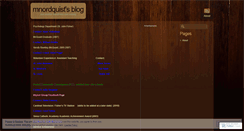 Desktop Screenshot of mnordquist.wordpress.com