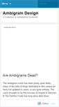 Mobile Screenshot of ambigramdesign.wordpress.com