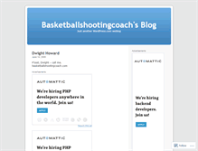 Tablet Screenshot of basketballshootingcoach.wordpress.com