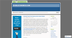 Desktop Screenshot of bubbleconomics.wordpress.com