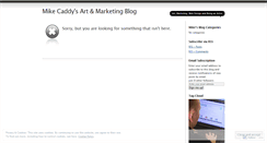 Desktop Screenshot of mikecaddy.wordpress.com