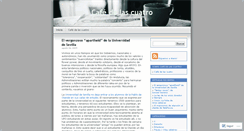 Desktop Screenshot of cafedelascuatro.wordpress.com