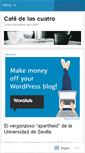 Mobile Screenshot of cafedelascuatro.wordpress.com