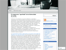 Tablet Screenshot of cafedelascuatro.wordpress.com