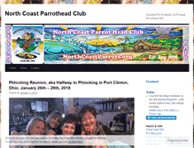 Tablet Screenshot of northcoastparrotheadclub.wordpress.com