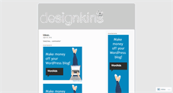 Desktop Screenshot of designkins.wordpress.com