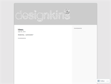 Tablet Screenshot of designkins.wordpress.com