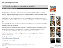 Tablet Screenshot of espelhosquebrados.wordpress.com