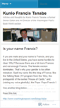 Mobile Screenshot of francistanabe.wordpress.com