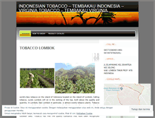 Tablet Screenshot of indonesiantobacco.wordpress.com