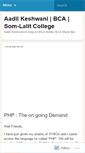 Mobile Screenshot of aadilkeshwani.wordpress.com