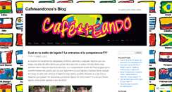 Desktop Screenshot of cafeteandonos.wordpress.com