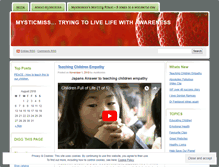 Tablet Screenshot of mysticmiss.wordpress.com