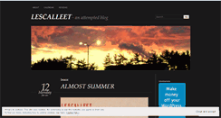 Desktop Screenshot of lescalleet.wordpress.com