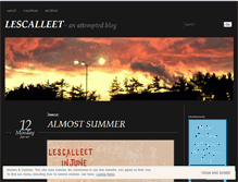 Tablet Screenshot of lescalleet.wordpress.com