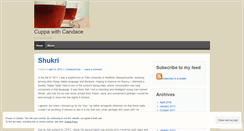 Desktop Screenshot of candacevan.wordpress.com