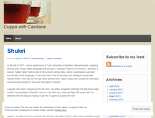 Tablet Screenshot of candacevan.wordpress.com