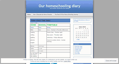 Desktop Screenshot of homeschoolingdiary.wordpress.com