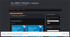 Desktop Screenshot of gregtroxell.wordpress.com