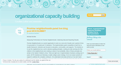 Desktop Screenshot of organizationalcapacitybuilding.wordpress.com