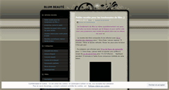 Desktop Screenshot of blumesthetique.wordpress.com