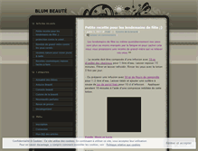 Tablet Screenshot of blumesthetique.wordpress.com