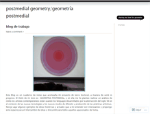 Tablet Screenshot of postmedialgeometry.wordpress.com