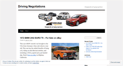 Desktop Screenshot of drivingnegotiations.wordpress.com