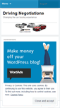 Mobile Screenshot of drivingnegotiations.wordpress.com