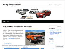 Tablet Screenshot of drivingnegotiations.wordpress.com