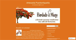 Desktop Screenshot of bordadoamano.wordpress.com