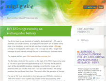 Tablet Screenshot of imigylighting.wordpress.com