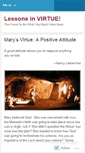 Mobile Screenshot of lessonsinvirtue.wordpress.com