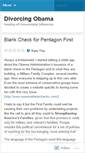 Mobile Screenshot of divorcingobama.wordpress.com