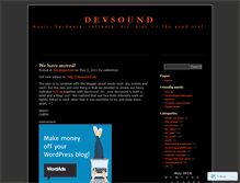 Tablet Screenshot of devsound.wordpress.com