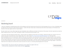 Tablet Screenshot of lydondesign.wordpress.com