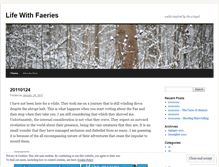 Tablet Screenshot of lifewithfaeries.wordpress.com