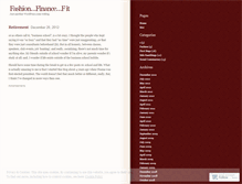 Tablet Screenshot of fashionfinancier.wordpress.com