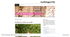 Desktop Screenshot of makingpretty.wordpress.com