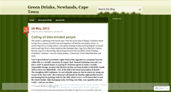 Desktop Screenshot of greendrinkscapetown.wordpress.com