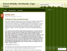 Tablet Screenshot of greendrinkscapetown.wordpress.com
